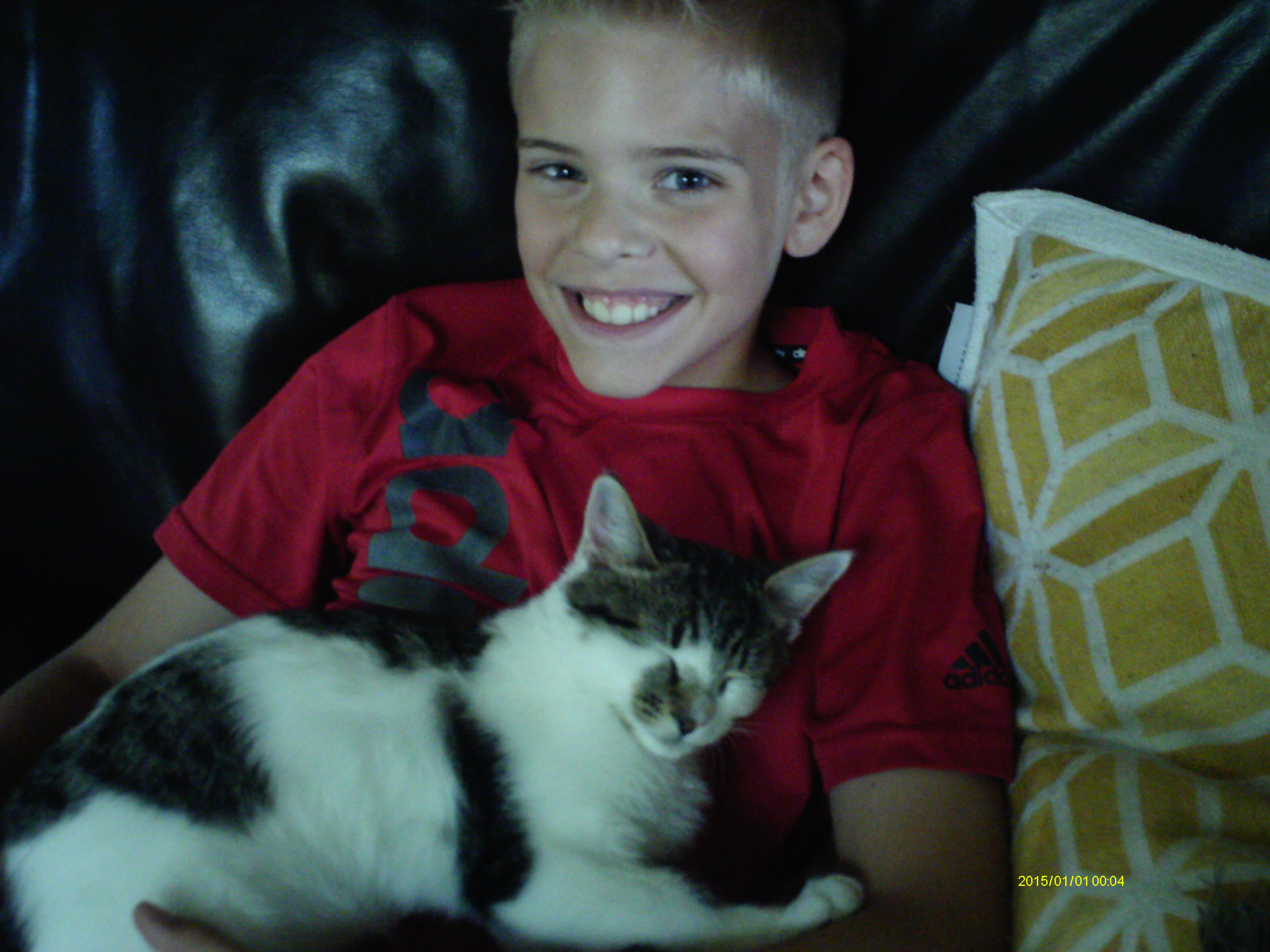Grant and cat